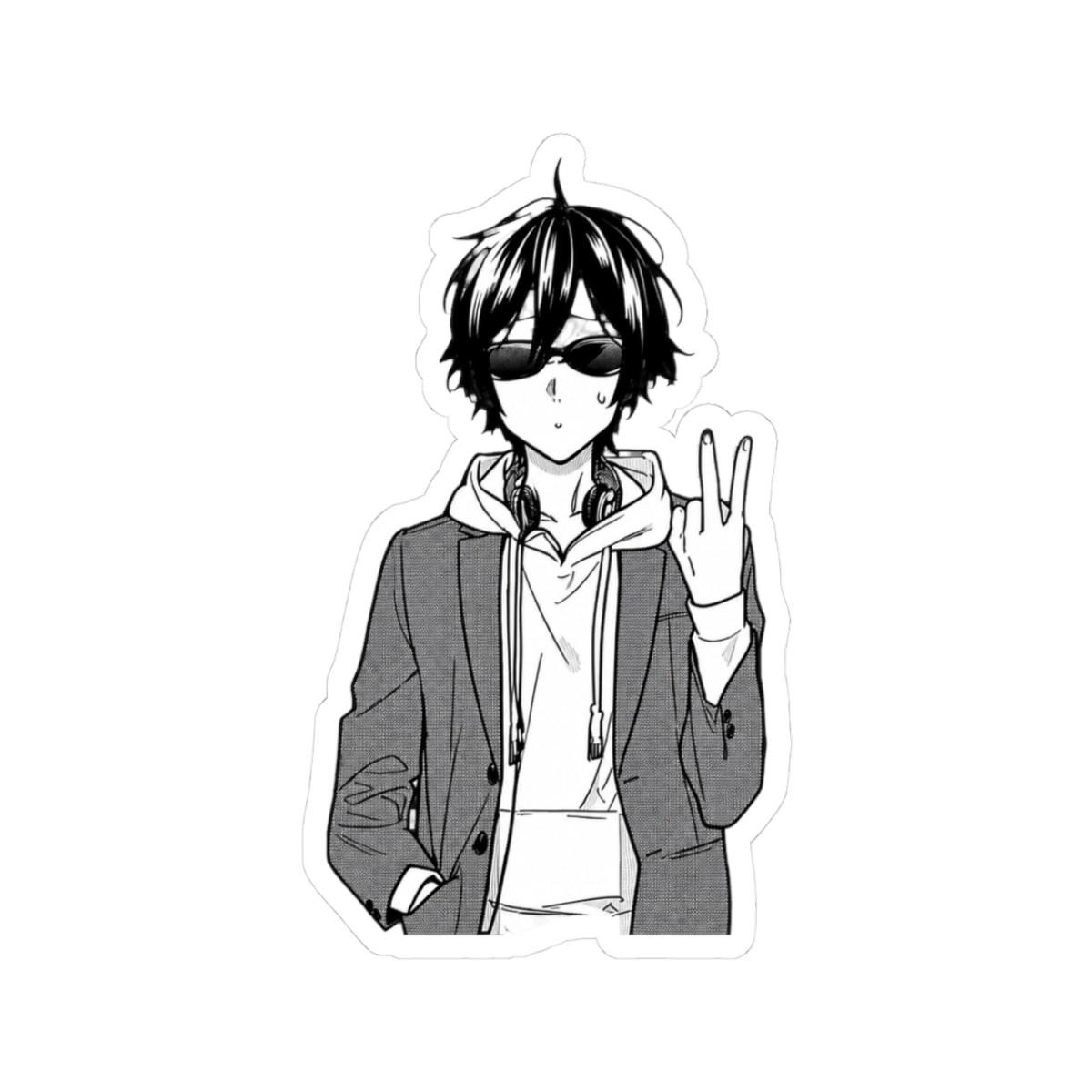 peace sign miyamura sticker | Horimiya