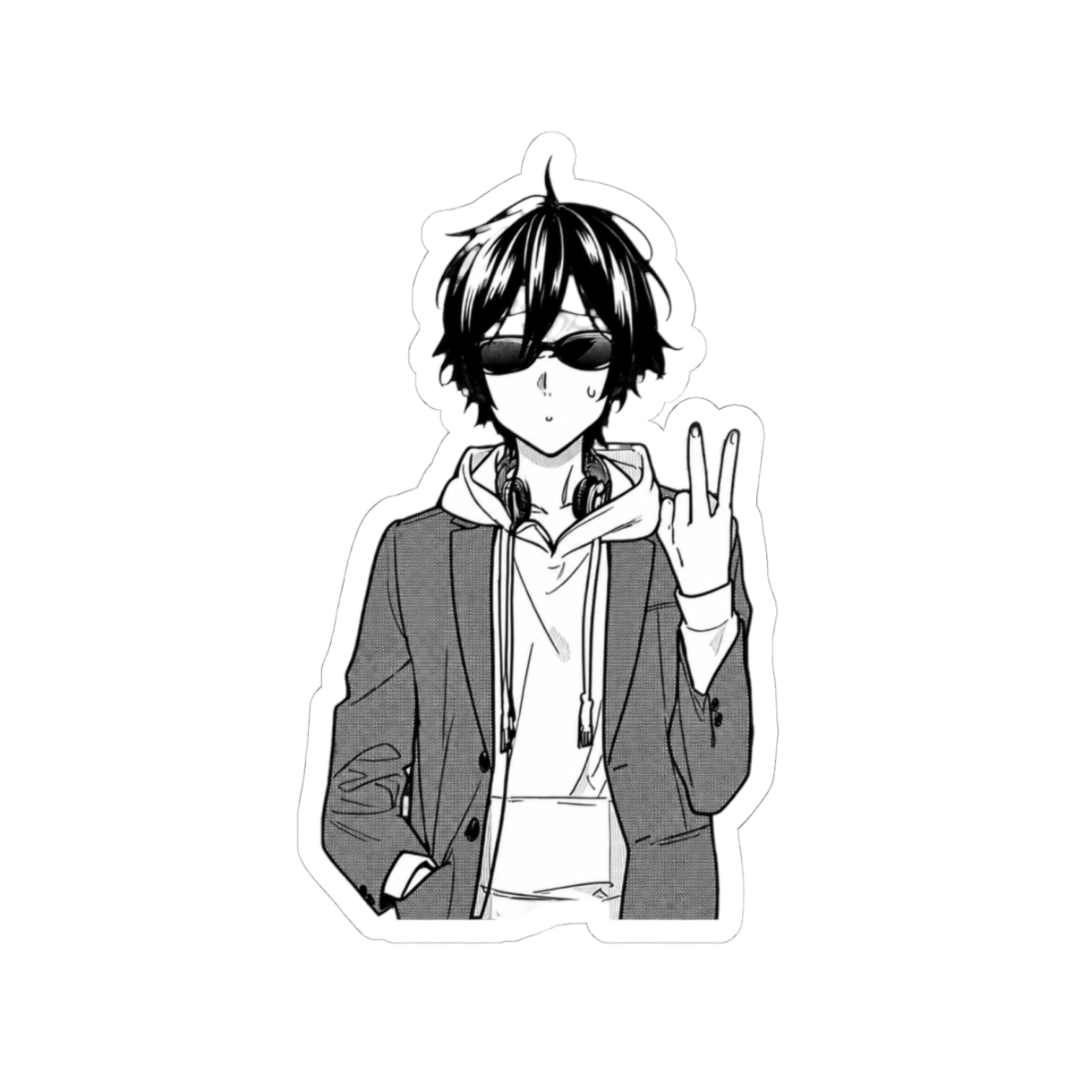 peace sign miyamura sticker | Horimiya
