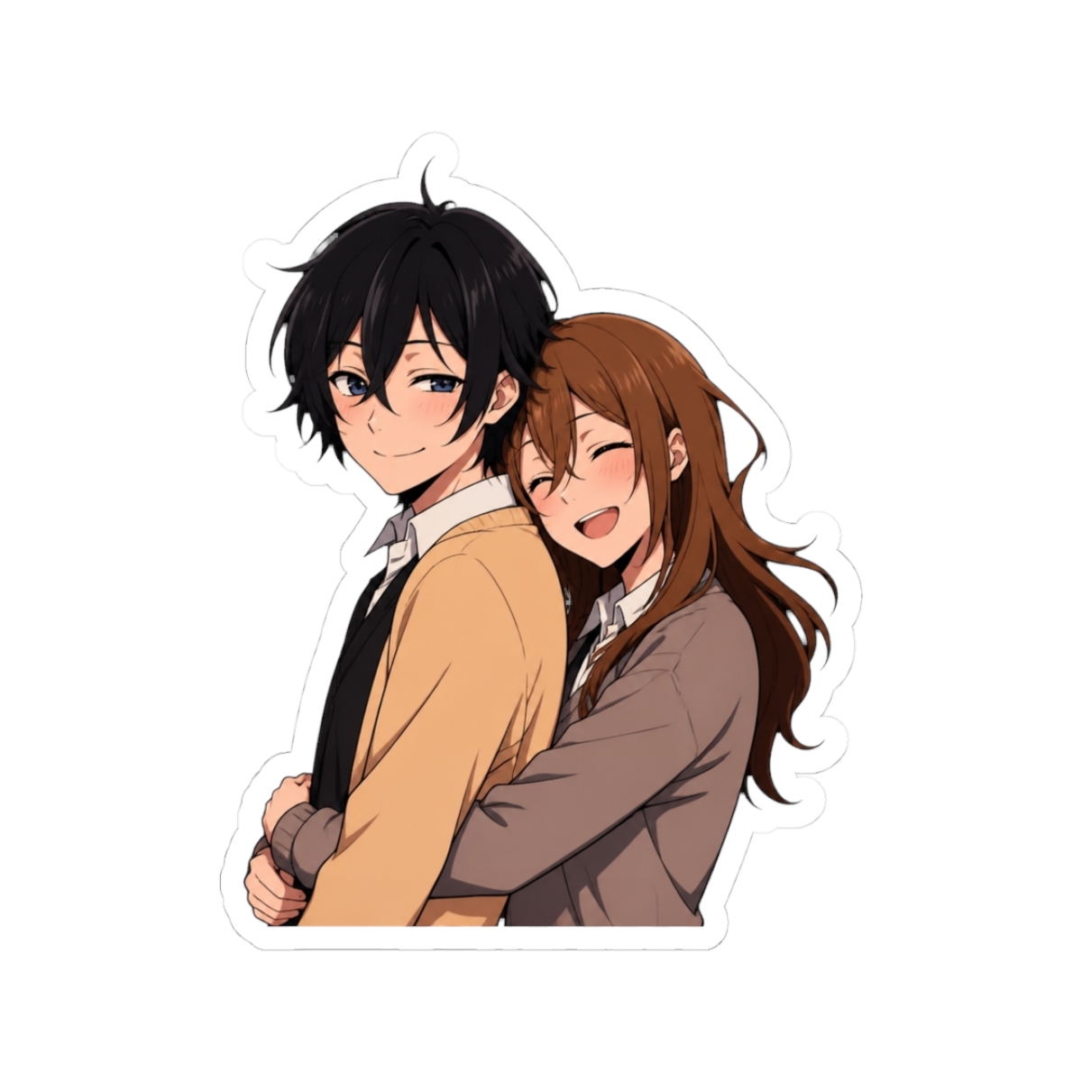 Playful Aesthetic Vinyl Sticker for Laptop, Bottle, and Gear | Horimiya