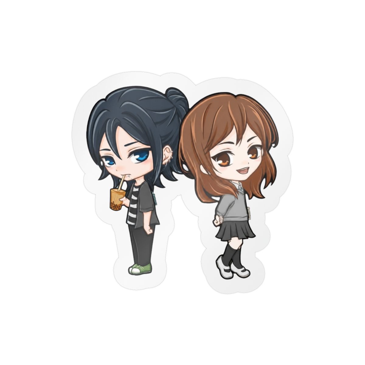 Horimiya Chibi Sticker | Cute Anime Fan Vinyl Decal - alternate angle 4, merchandise