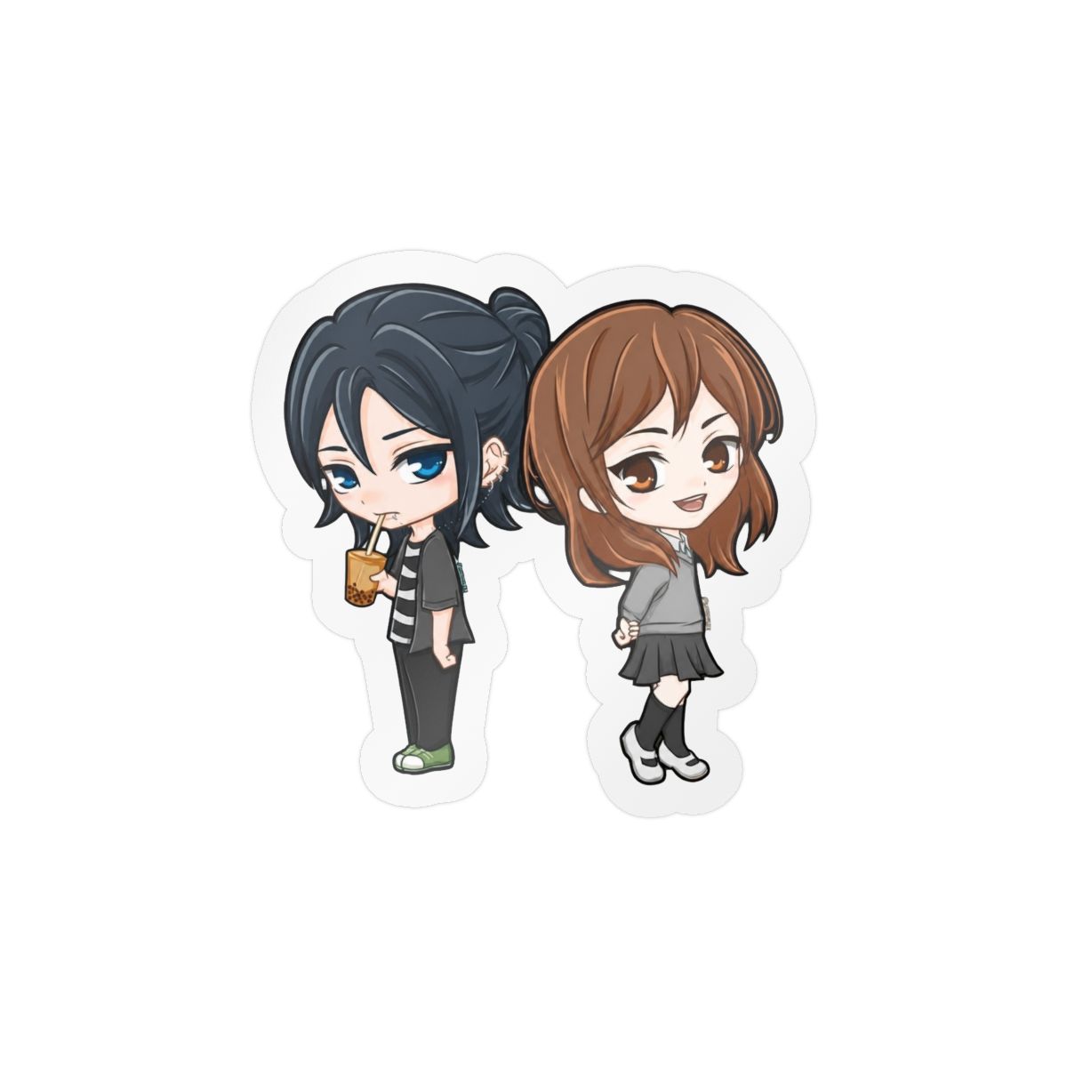 Horimiya Chibi Sticker | Cute Anime Fan Vinyl Decal - alternate angle 5, merchandise