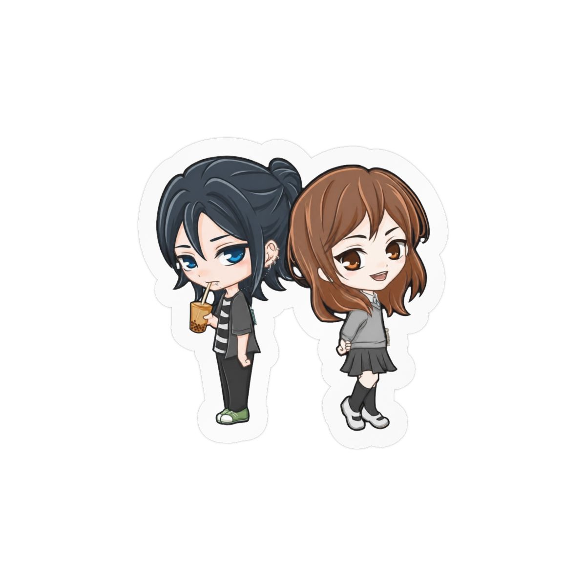 Horimiya Chibi Sticker | Cute Anime Fan Vinyl Decal - alternate angle 1, merchandise