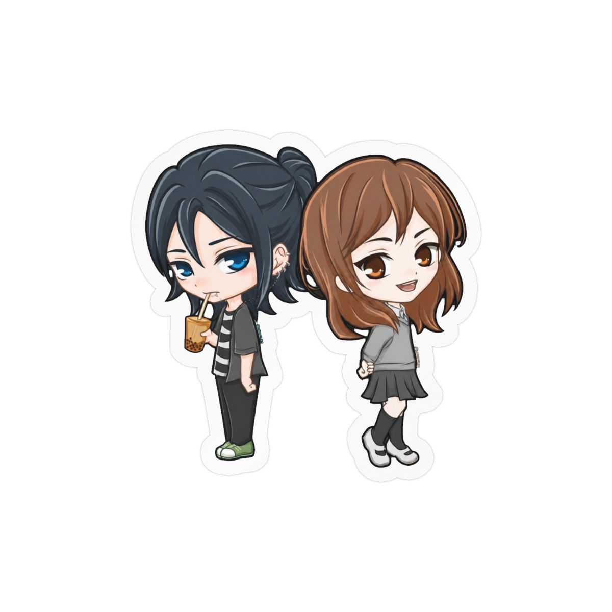 Horimiya Chibi Sticker | Cute Anime Fan Vinyl Decal - alternate angle 2, merchandise