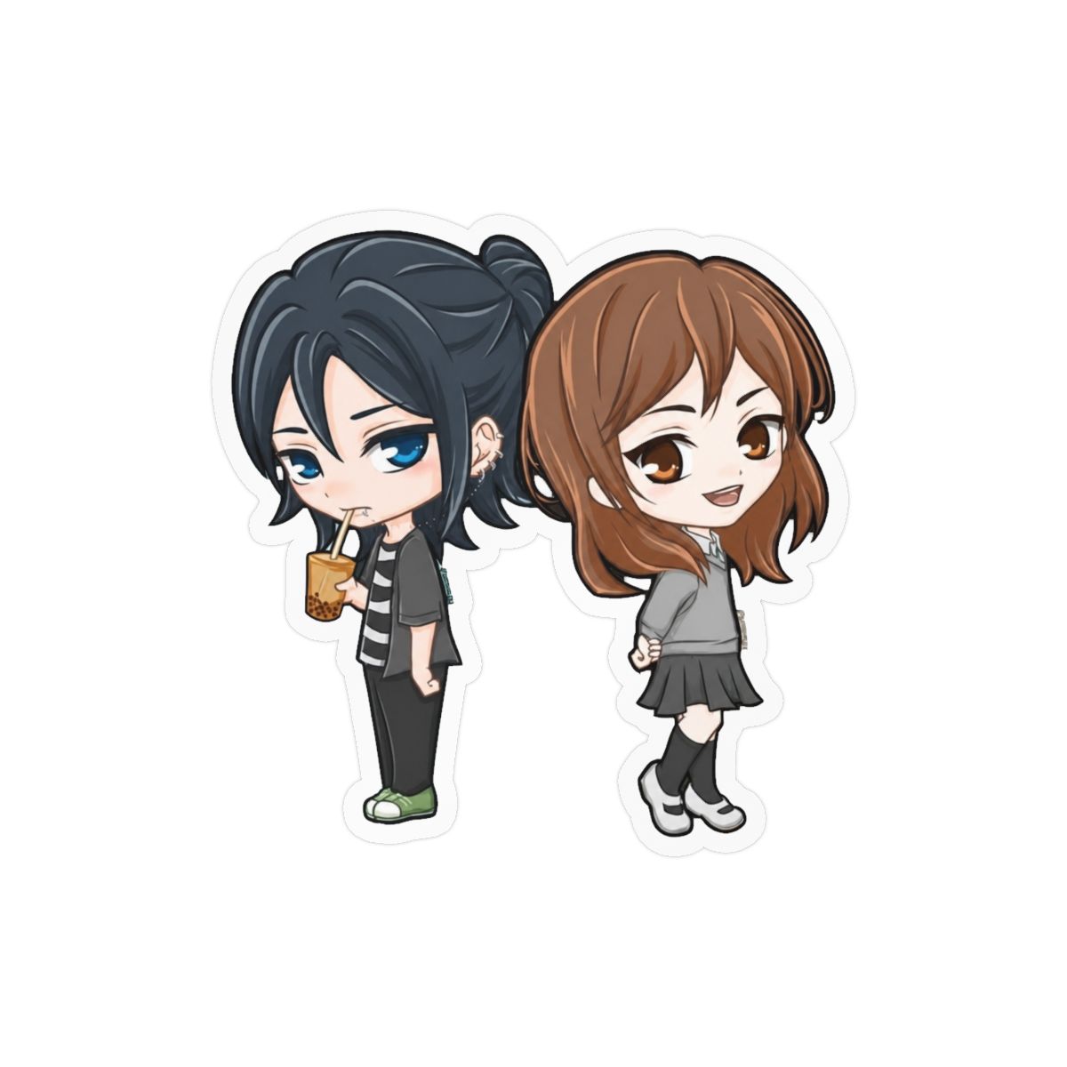 Horimiya Chibi Sticker | Cute Anime Fan Vinyl Decal