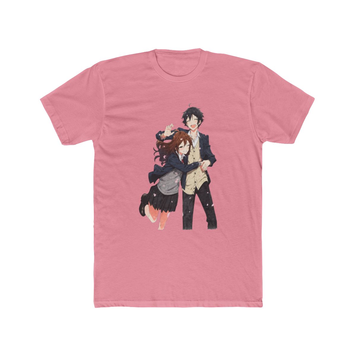 Horimiya Duo Hug Poster Boyfriend Fit Girls T Shirt - Official T-Shirts merchandise