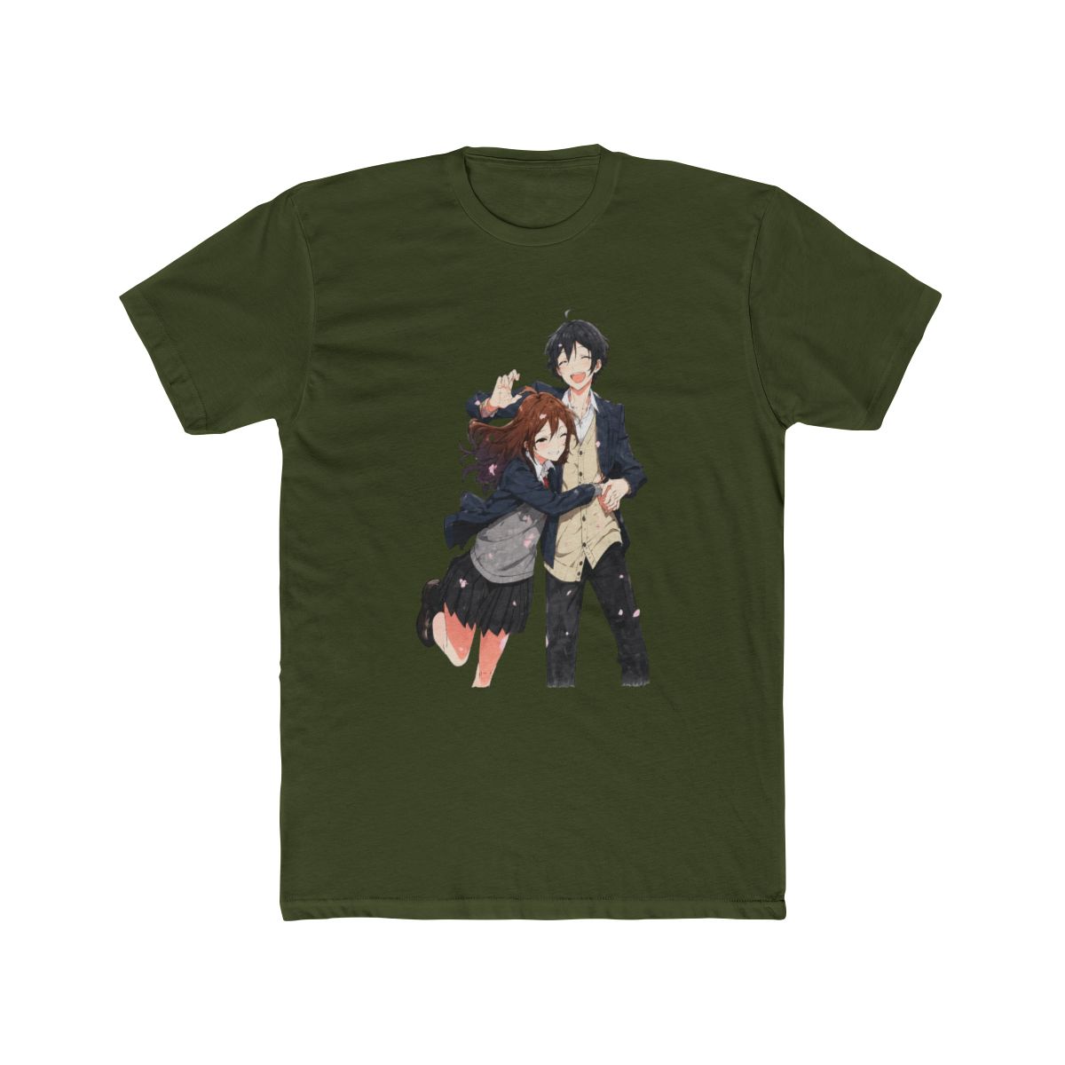 Horimiya Duo Hug Boyfriend Fit Girls T Shirt - alternate angle 4, merchandise